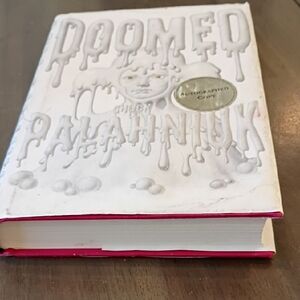Doomed Hardcover Journal - White Cover with Pink Edges